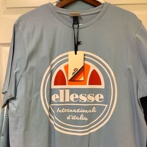 Baby blue Ellesse T shirt. NWT size L tennis